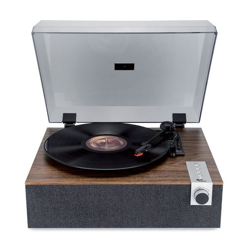 Tourne-disque Vinyle Evidence Acoustics EA-PL200-WOOD - Haut-parleurs intégrés 40 watts PMPO - 33, 45 et 78 tours - Bluetooth