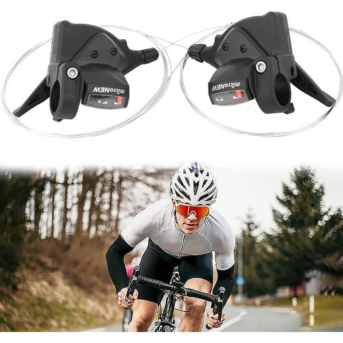 Subzonal-Dérailleur 3x8 2 Pièces Dérailleur Vélo 8 Vitesses Levier De Vitesse Levier De Frein Vélo Gauche Droite Dérailleur 24 Vitesses Pour, Vélo De Course Vélos Pliants Accessoires