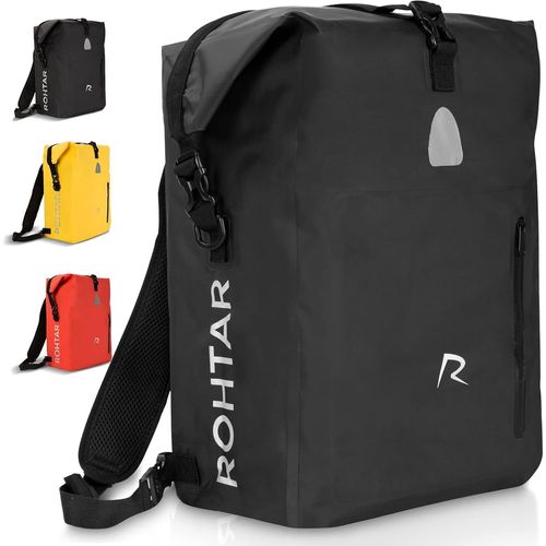 Sept-Sacoche De Vélo - Sacoche Pour Porte-Bagages Et Sac À Dos De Vélo - Étanche - Sacoche Pour Porte-Bagages À Bandoulière (Noir, 18 L)
