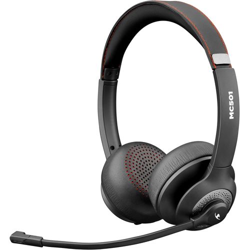 Mc 501 - Casque Bluetooth Sans Fil - Casque Avec Micro Flexible - Sans Fil Bluetooth,Longue Autonomie,Idéal Pour Le Travail - Pc/Tablettes/Smartphone
