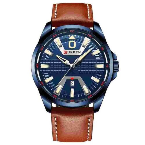Montre-Bracelet À Quartz Pour Homme Curren 8379 Avec Calendrier Et Affichage Lumineux