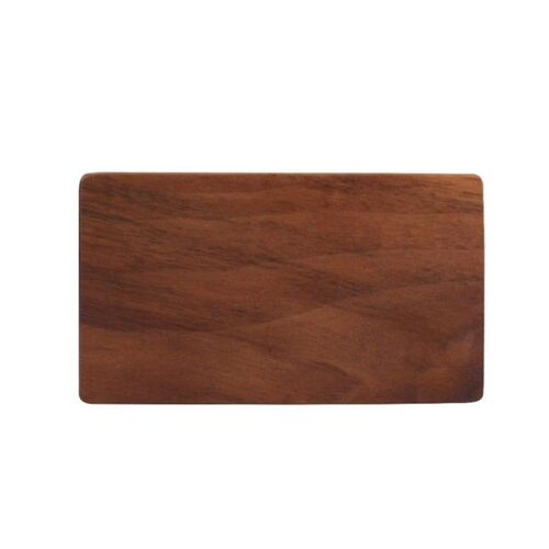 Porte-cartes de visite en bois avec couvercle pour le bureau et l'usage personnel