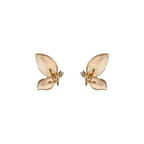Boucles D'oreilles Papillon À Clip - 2 Paires De Boucles D'oreilles En Alliage Pour Fêtes Et Usage Quotidien