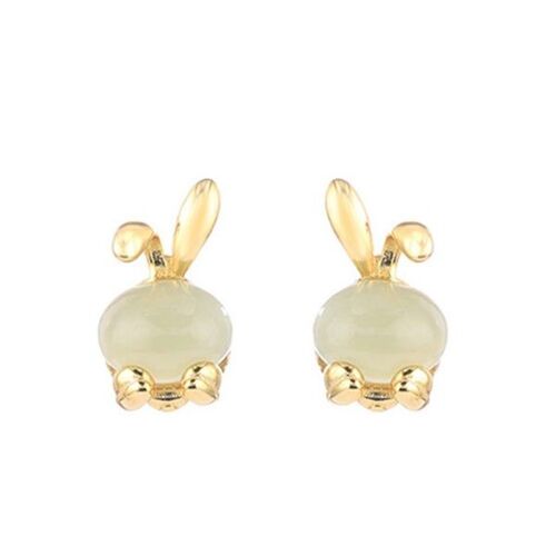 Boucles D'oreilles Lapin En Argent S925 Pour Femme - Bijoux D'oreilles Légers Et Durables