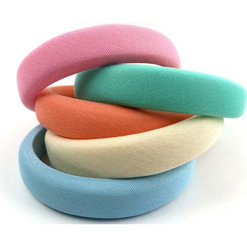 Lot De 5 Bandeaux À Large Bord Couleur Bonbon Pour La Coiffure Et Le Lavage Du Visage