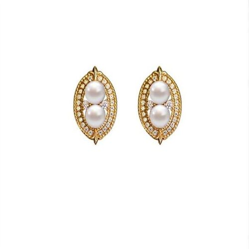 Clous D'oreilles E23 Circle - Boucles D'oreilles En Cuivre Pour Fêtes Et Usage Quotidien