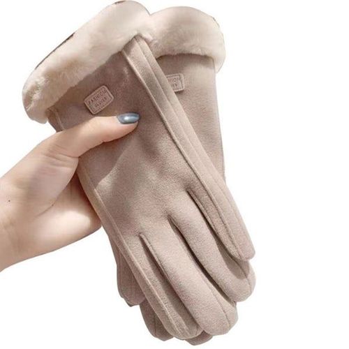 Gants D'équitation En Polaire Avec Écran Tactile - Beige
