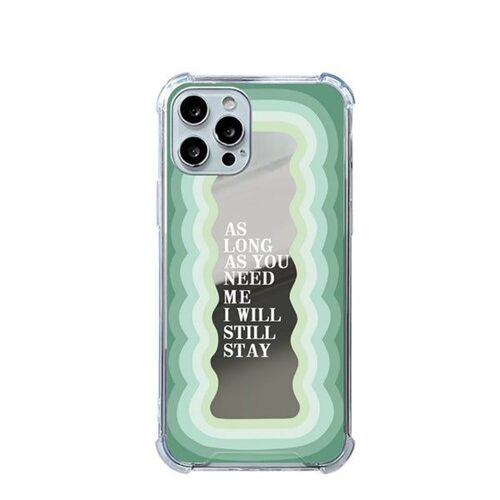 Coque de protection ondulée verte P23 pour iPhone 14 Pro