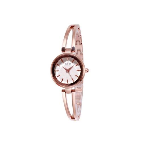 Montre À Quartz Étanche Pour Femme, Cadran Rond De 27 Mm, Bracelet En Acier Inoxydable