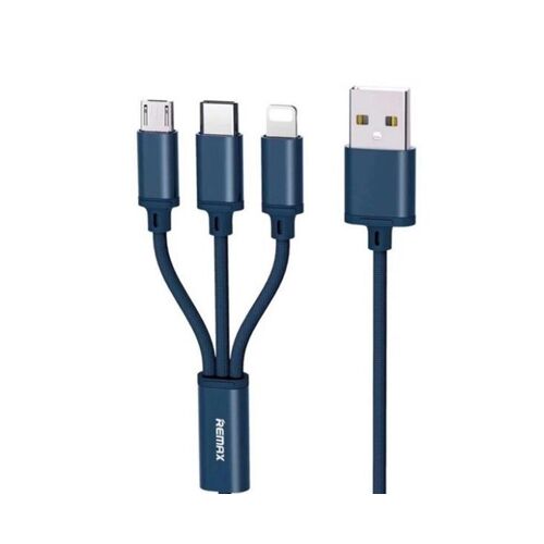 Câble De Charge Rapide 3 En 1 Pour Appareils Apple, Android Et Type-C - 115 Cm