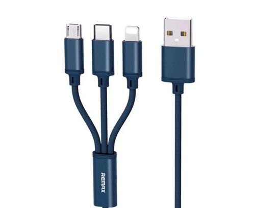 Câble De Charge Rapide 3 En 1 Pour Appareils Apple, Android Et Type-C - 115 Cm