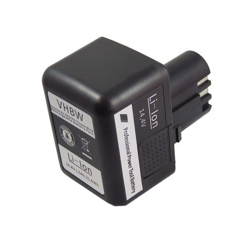 vhbw 1x Batterie compatible avec Würth ANG 14, ANG 310 outil électrique, outil de pose pour rivets aveugles (1500 mAh, Li-ion, 14,4 V)