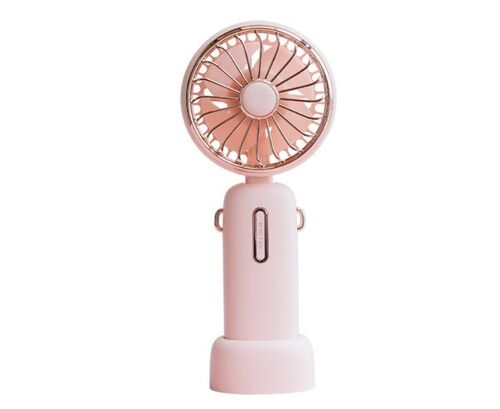 Ventilateur de bureau portable à 3 vitesses, chargement USB, masque amovible, batterie 4800 mAh, design compact