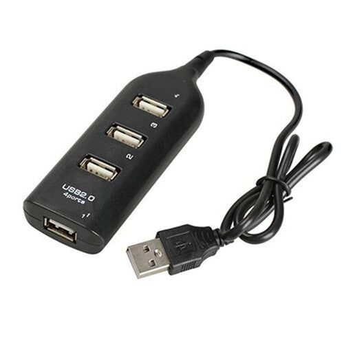 Adaptateur hub USB 2.0 4 ports pour PC et ordinateur portable