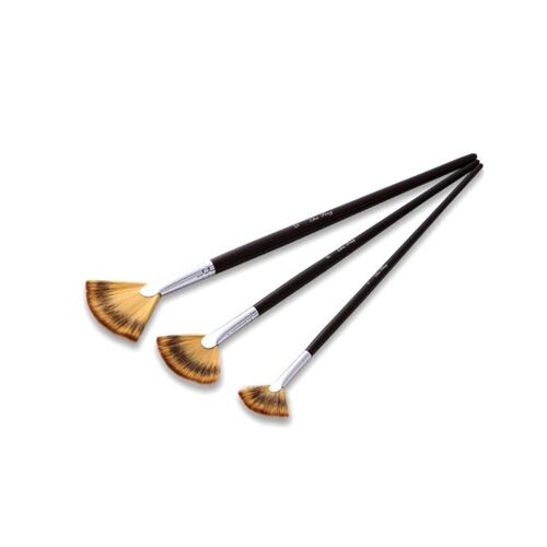 Ensemble De 3 Pinceaux Pour Étudiants, Pour Aquarelle, Craie Et Peinture À L'huile