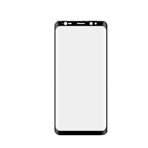 Protection d'écran en verre trempé pour Galaxy S8, dureté 9H, couverture complète, noir