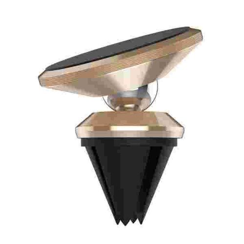 Support Magnétique Pour Téléphone De Voiture (Iphone, Samsung, Gps, Smartphone) - Doré