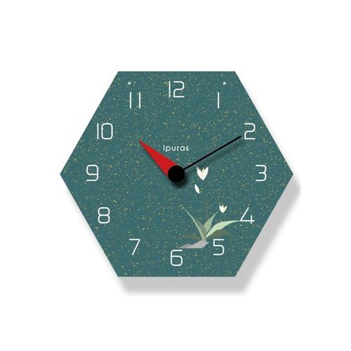 Horloge murale de 14 pouces pour chambre et salon ¿ Mouvement silencieux, matériau acrylique, fonctionne à piles