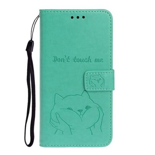 Étui à rabat avec portefeuille et cordon pour iPhone 11 Pro Max - Vert