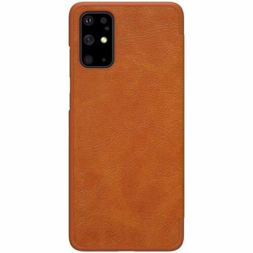Étui en cuir PU avec porte-cartes pour Samsung Galaxy S20+ - Marron