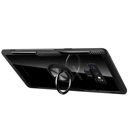 Coque Magnétique Pour Samsung Galaxy Note 9 - Noir - Coque Arrière Avec Support Et Grip