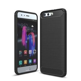 Coque en TPU et fibre de carbone pour Huawei Honor 9 ¿ Protection antichoc et robuste (Noir)