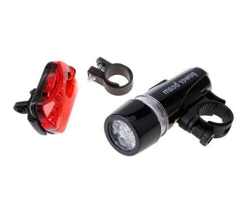 Kit D'éclairage De Vélo : 2 Phares À Led Et 2 Feux Arrière À Led, Étanche, Longue Durée De Vie De La Batterie, Fixation Rapide