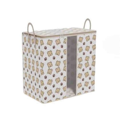 Lot De 2 Sacs De Rangement Grande Capacité Pour Vêtements Et Couettes, Tissu Non Tissé Résistant, 50 X 35 X 50 Cm