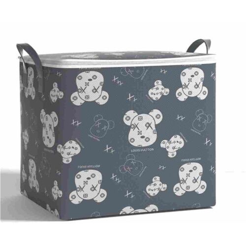 Lot De 2 Sacs De Rangement À Fermeture Éclair Pour Vêtements Et Couettes, 56 X 45 X 56 Cm, Tissu Non Tissé