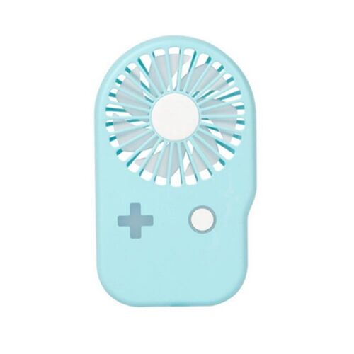 Mini ventilateur portable rechargeable par USB - Bleu