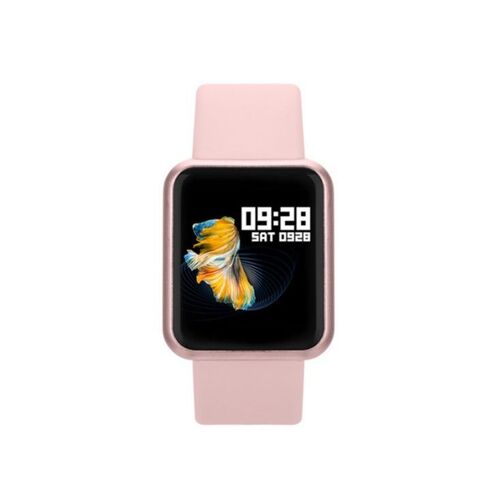 Bracelet Connecté 1,3 Pouce Avec Écran Couleur, Cardiofréquencemètre Et Tensiomètre, Rose