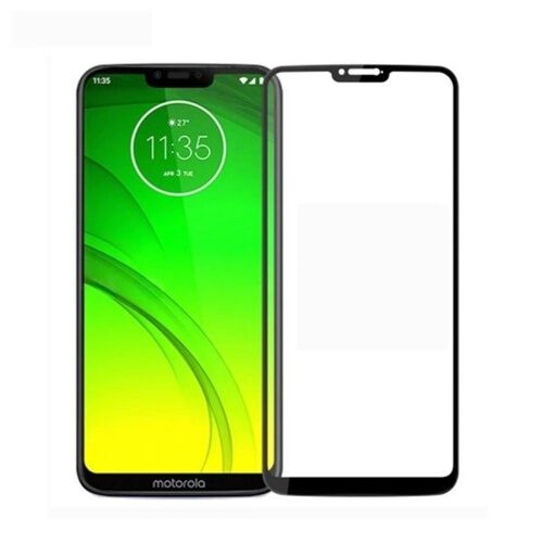 Protection d'écran en verre trempé pour Motorola Moto G7 Power ¿ Dureté 9H, incurvée 3D, installation facile