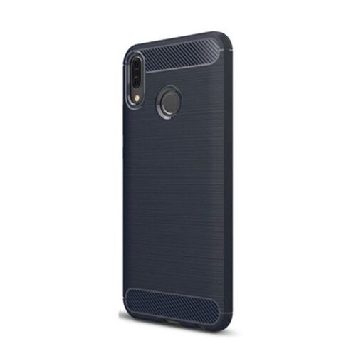 Coque En Tpu Fibre De Carbone Pour Huawei Y9 (2019) - Bleu Marine