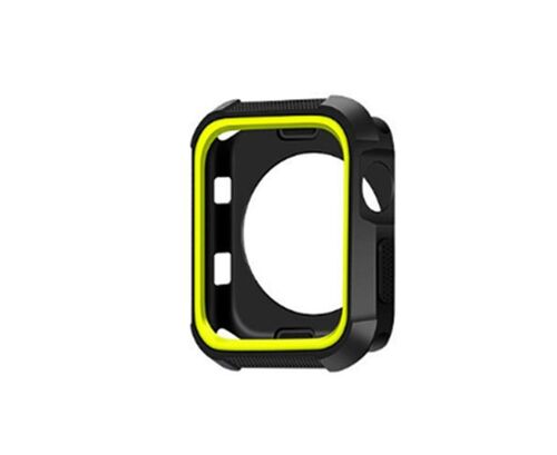 Coque Incassable Pour Apple Watch Series 1, 2, 3 Et 4 - Rose Et Blanc