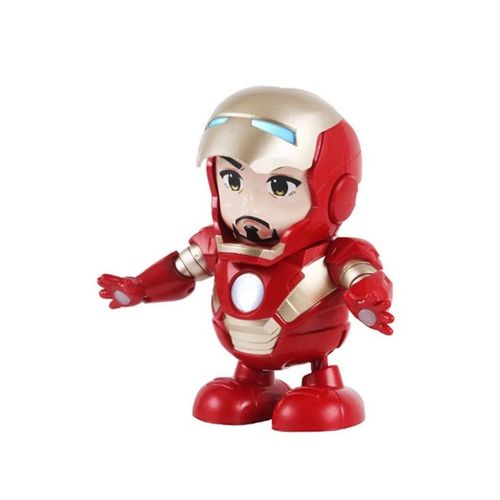 Robot Iron Man dansant avec musique et casque interactif pour les 7-14 ans
