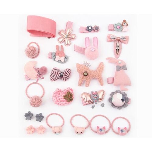 Lot De 24 Pinces À Cheveux Papillon Pour Filles ¿ Accessoires Pour Cheveux De Dessin Animé 