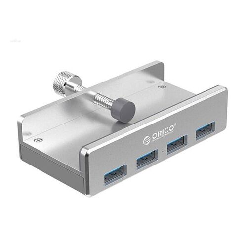 Hub répartiteur USB 3.0 à 4 ports pour ordinateur de bureau et portable - Argent