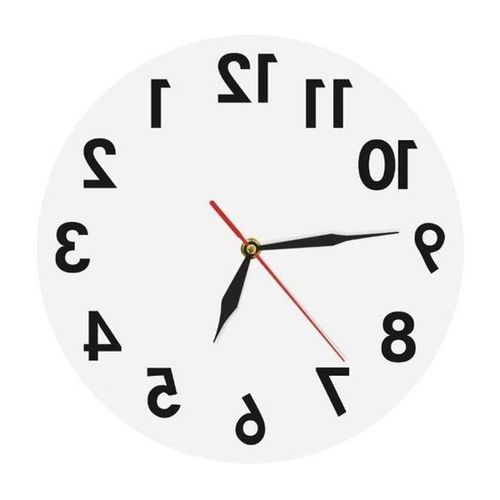 Horloge murale miroir blanche moderne - Design acrylique 30 cm, légère, installation facile, assemblage à faire soi-même