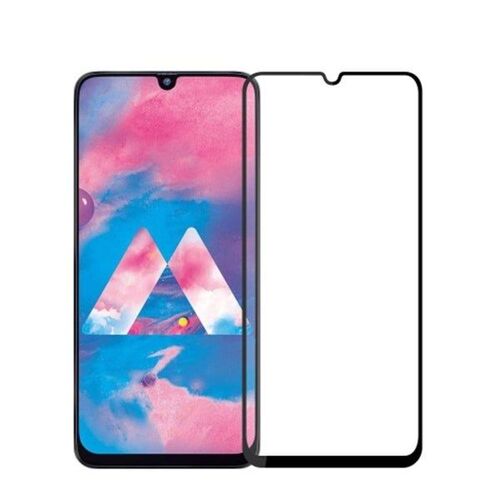 Protection d'écran en verre trempé pour Galaxy M30 ¿ Dureté 9H, colle intégrale, noir