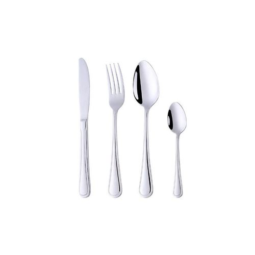 Ensemble De Couverts En Acier Inoxydable - Ensemble De 4 Couteaux Et Fourchettes À Steak