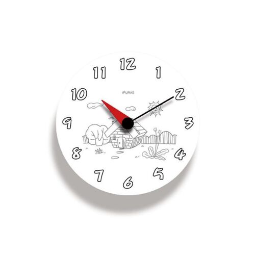 Horloge murale tridimensionnelle de 12 pouces pour chambre et salon