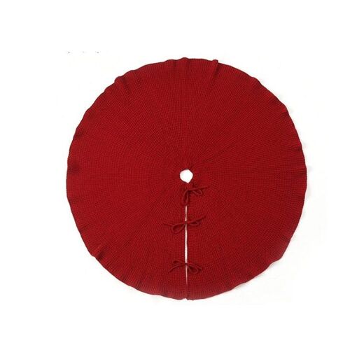 Jupe De Sapin Tricotée De 92 Cm Pour Décoration De Noël ¿ Matériau Acrylique, 91 Cm, 423 G
