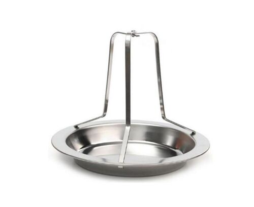 Poêle à griller le poulet en acier inoxydable pour barbecue et rôtissage