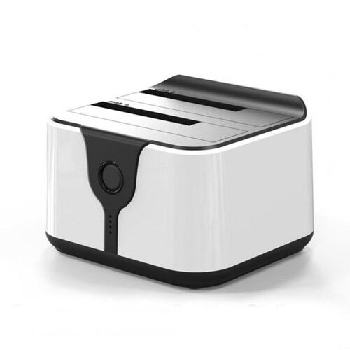 Support de disque dur double SATA USB 3.0 hors ligne, copie blanche