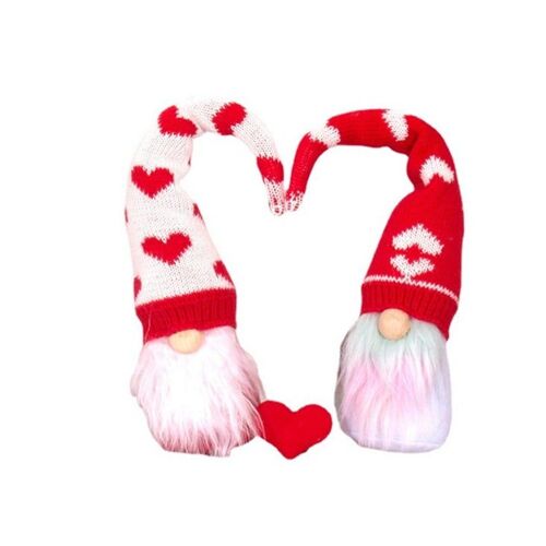 Poupée Rudolph pour la Saint-Valentin, 2 pièces, décoration de chambre à coucher, cadeau