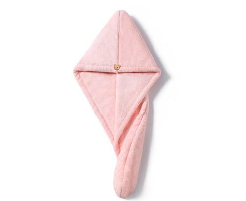 Serviettes Turban À Séchage Rapide C02, Lot De 2 Pièces ¿ Enveloppes En Polaire Corail Ultra-Absorbantes Pour Un Séchage Rapide Des Cheveux