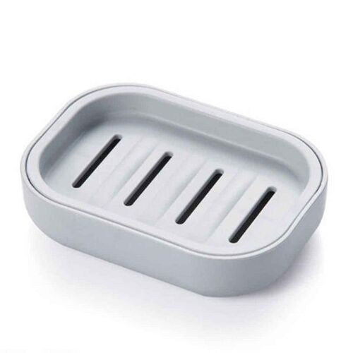 Lot de 3 porte-savons bleus avec design drainant pour la maison, la salle de bain et les voyages