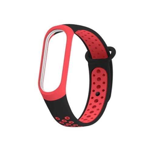 Bracelets De Montre Xiaomi Mi Band 3 Et 4 ¿ Noir Et Rouge ¿ 3 Pièces