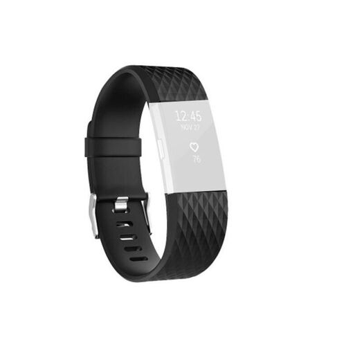 Bracelet Sport Pour Fitbit Charge 2 - 4 Pièces - Taille S - Noir