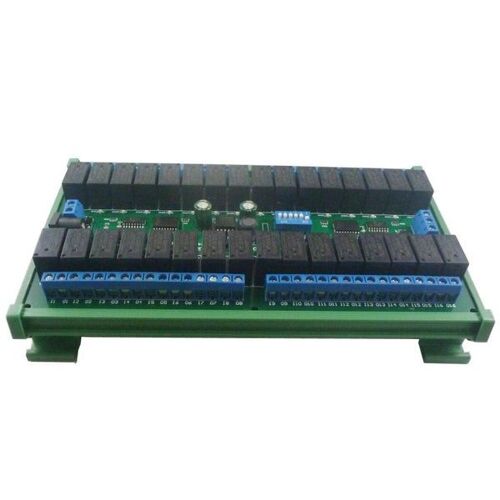 Carte relais Modbus RTU RS485 32 canaux 24 V CC pour télécommande et automatisation